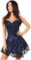 Lavish Blue Lace Corset Dress