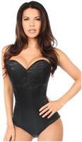 Lavish Black Satin Corset Romper