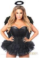 Lavish Flirty Dark Angel Corset Costume