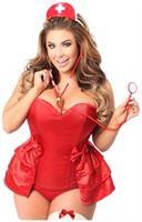 Lavish 4 PC Naughty Nurse Corset Costume