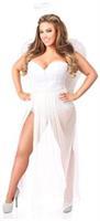 Lavish 4 PC Glitter Fantasy Angel Corset Costume