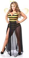 Lavish 4 PC Sexy Bumblebee Corset Costume