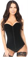 Lavish Black Velvet Overbust Corset