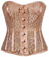 Top Drawer Tan Lace Molded Cup Corset