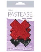 Pastease Color Changing Flip Sequins Cross - Red/Black