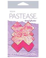 Pastease Color Changing Flip Sequins Cross - Pink
