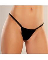 Adore Between the Cheats Wetlook Panty Black