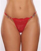 Allure 2 Sexy G-String w/Rhinestone Detail - Red