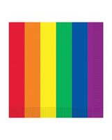 Pride Luncheon Napkins - Rainbow Pack of 16