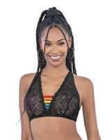 Pride Lace Rainbow Strappy Top Black