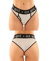 Vibes Buddy Pack Icy Girl Metallic Boy Brief and Lace Thong Black