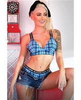 Vibes No Fuck Given Bralette and Cheeky Panty Monday Blue