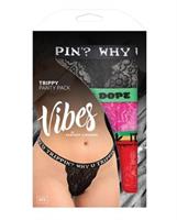 Vibes Trippy 3 Pack Thongs Assorted Colors