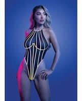 Solar Flare Flash Reflective Binding Halter Tie Teddy - Black
