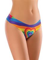 Mememe Pride Hearts Printed Thong