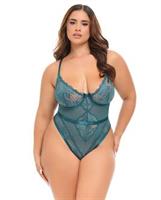 Paisley Lace and Mesh Teddy