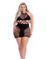 Pink Lipstick Girl Gone Bad Dress Black