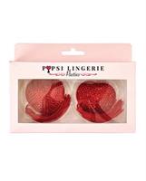 Diamond Reuseable Tassel Pasties - Red