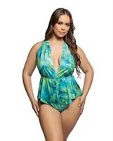 Tropical Dream Romper - Green/Blue