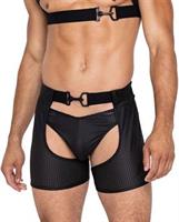 Master Chaps w/Hook and Ring Closure and Rear Cut Out Black