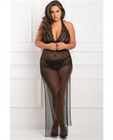 Rene Rofe All Out There Open Cup Dress Black