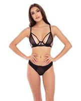 Rene Rofe New in Town Bra and Panty Black