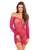 Rene Rofe Open Season Off Shoulder Dress Sangria Red