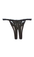 Scalloped Embroidery Crotchless Panty