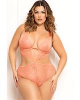 Floral Lace Underwire Teddy