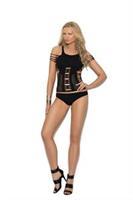 Cami top with cut out detail and matching thong