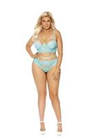 Eyelash lace cami top with strappy front detail