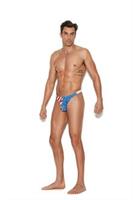 Men's snap closure thong.
