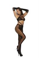 Crochet bodystocking with gloves