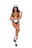 Flirty Maid - Bra top, g-string, apron and head piece.