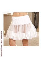 Satin trim petticoat