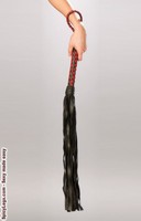 Flirtatious Leather whip