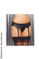 Leather garter belt