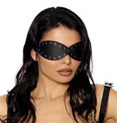 Leather blindfold with nail heads