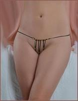 Crotchless Pearl G String