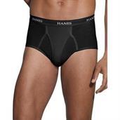 Hanes Ultimate Men's TAGLESS No Ride Up Briefs with Comfort Flex Waistband Black/Grey 7-Pack