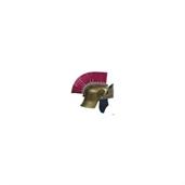 Roman Helmet Gold With Red Brush