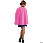Pink Superhero Cape Adult 36In