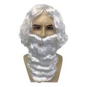 Santa Wig and Beard Set Bright White
