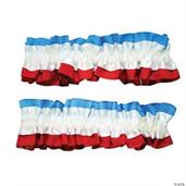4th July Red White Blue Armband Garters Pair