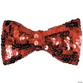 Bow Tie Sequin Red