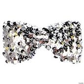 Bow Tie Sequin Silver