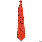 Neon Long Orange Tie