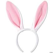 Bunny Ears White W Pink Lining