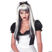 Enchanted Tresses Bk Wht Wig