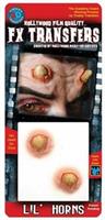 3D Fx Small Lil Horns Temporary Tattoo